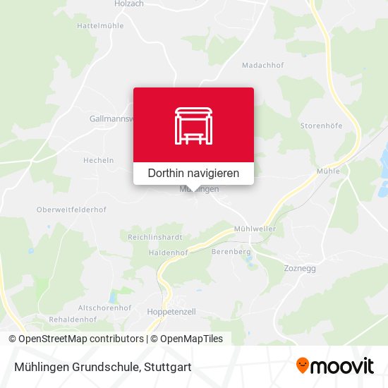 Mühlingen Grundschule Karte