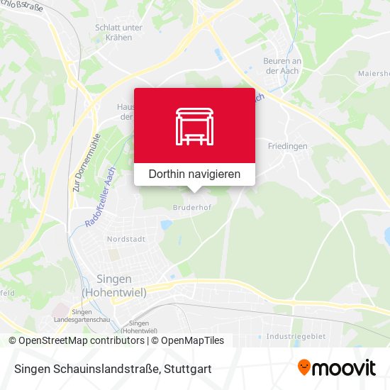 Singen Schauinslandstraße Karte