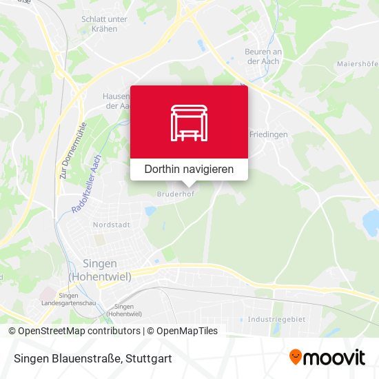 Singen Blauenstraße Karte