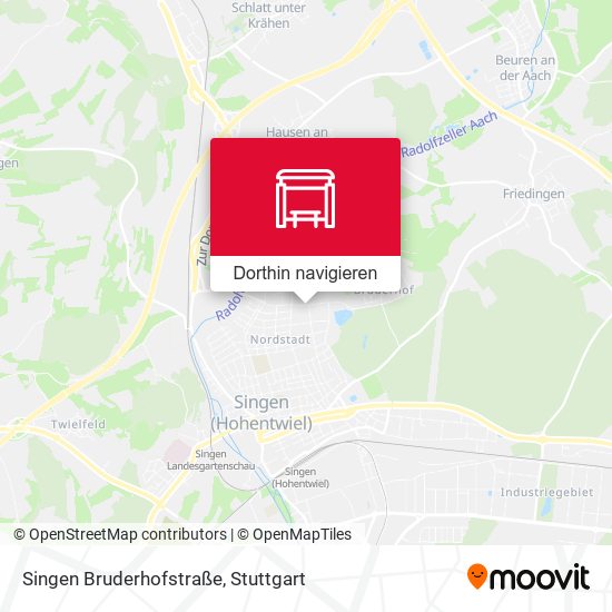 Singen Bruderhofstraße Karte