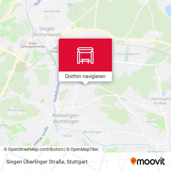 Singen Überlinger Straße Karte