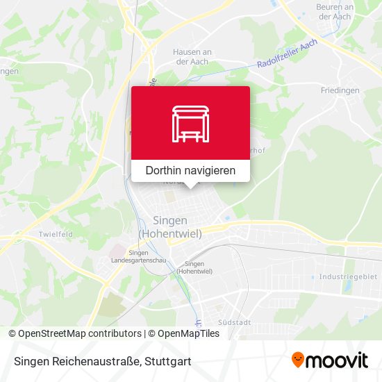 Singen Reichenaustraße Karte