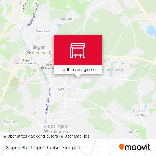 Singen Steißlinger Straße Karte