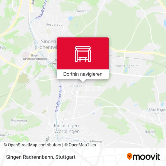 Singen Radrennbahn Karte
