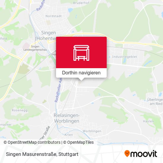 Singen Masurenstraße Karte
