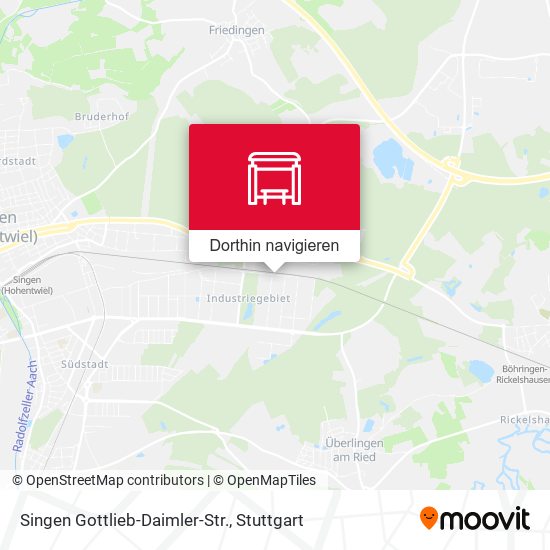 Singen Gottlieb-Daimler-Str. Karte