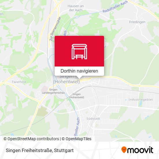 Singen Freiheitstraße Karte