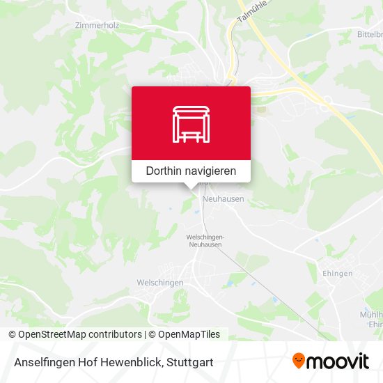 Anselfingen Hof Hewenblick Karte