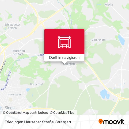 Friedingen Hausener Straße Karte