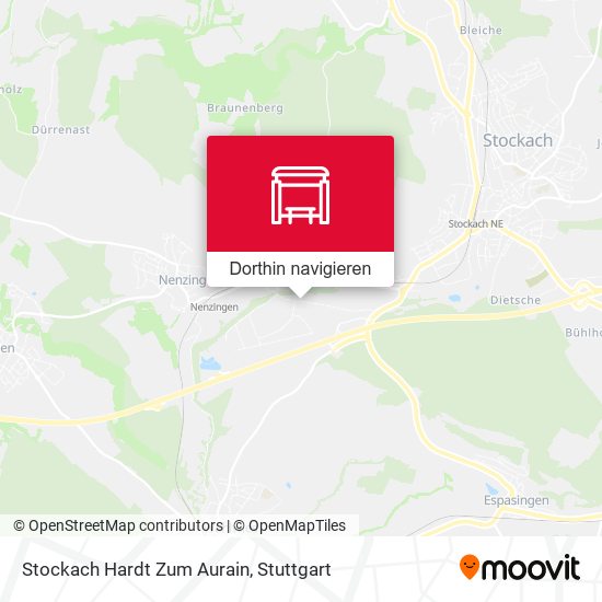 Stockach Hardt Zum Aurain Karte