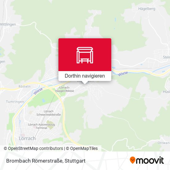 Brombach Römerstraße Karte