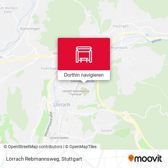 Lörrach Rebmannsweg Karte