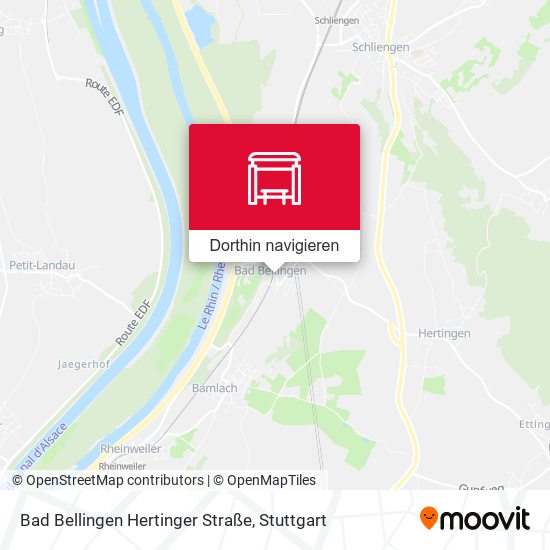 Bad Bellingen Hertinger Straße Karte