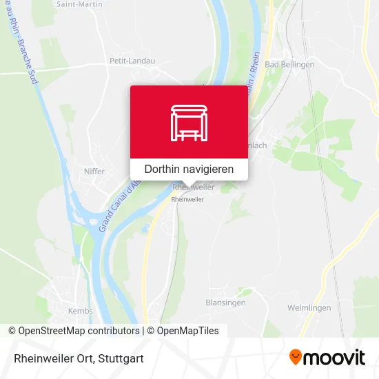 Rheinweiler Ort Karte