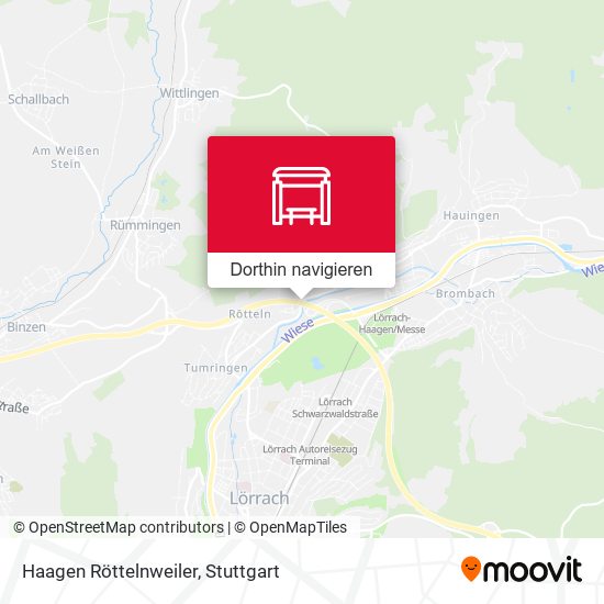 Haagen Röttelnweiler Karte