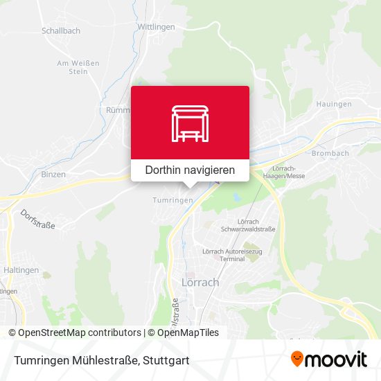 Tumringen Mühlestraße Karte