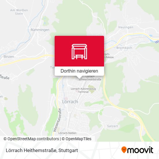 Lörrach Heithemstraße Karte