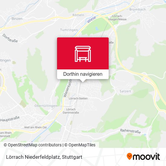 Lörrach Niederfeldplatz Karte