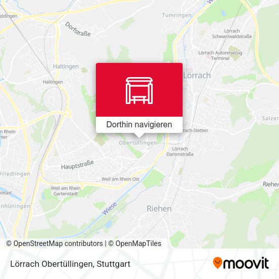 Lörrach Obertüllingen Karte