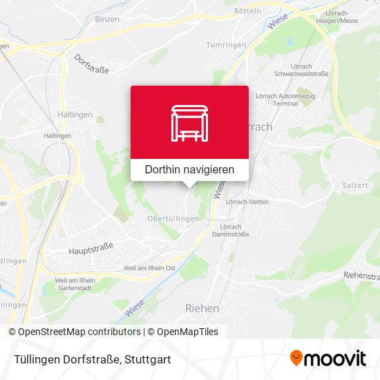 Tüllingen Dorfstraße Karte