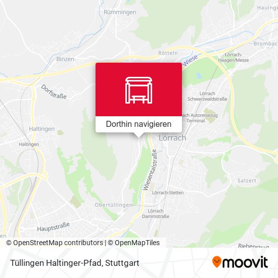 Tüllingen Haltinger-Pfad Karte