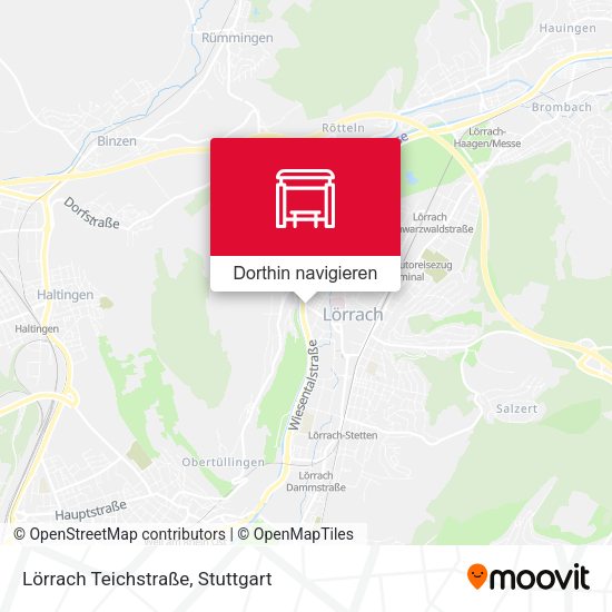 Lörrach Teichstraße Karte