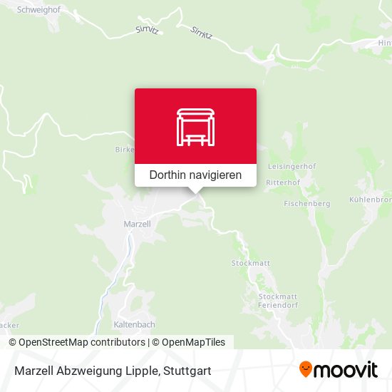 Marzell Abzweigung Lipple Karte