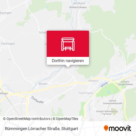 Rümmingen Lörracher Straße Karte