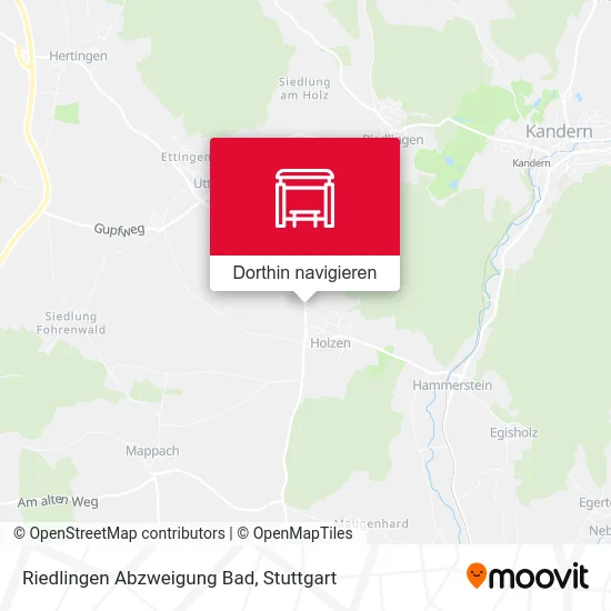 Riedlingen Abzweigung Bad Karte