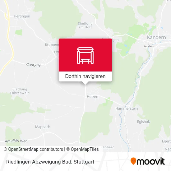 Riedlingen Abzweigung Bad Karte