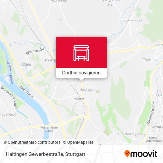 Haltingen Gewerbestraße Karte