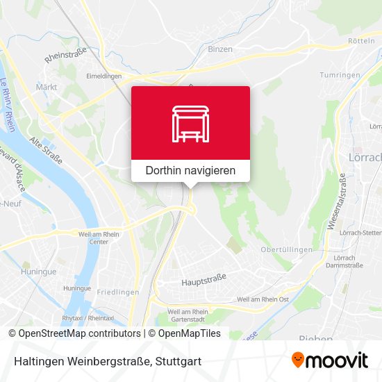 Haltingen Weinbergstraße Karte