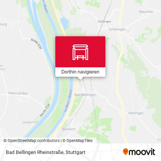 Bad Bellingen Rheinstraße Karte
