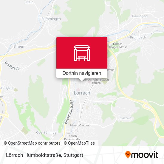 Lörrach Humboldtstraße Karte