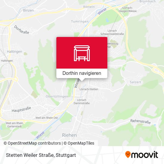 Stetten Weiler Straße Karte