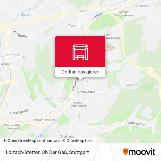 Lörrach-Stetten Ob Der Gaß Karte
