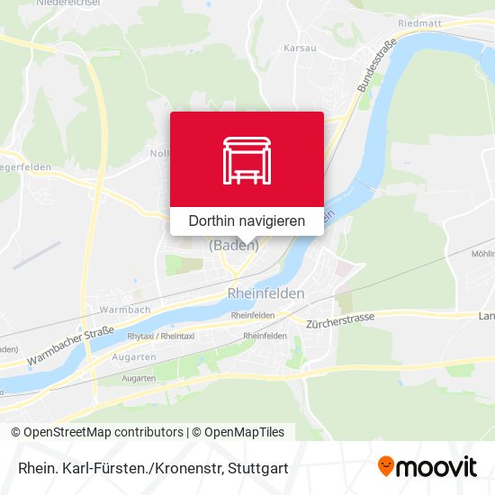 Rhein. Karl-Fürsten./Kronenstr Karte