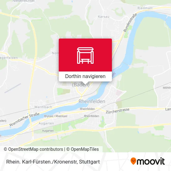 Rhein. Karl-Fürsten./Kronenstr Karte