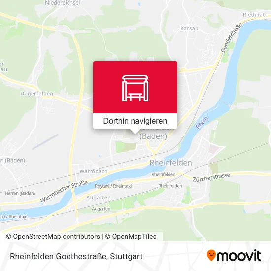 Rheinfelden Goethestraße Karte