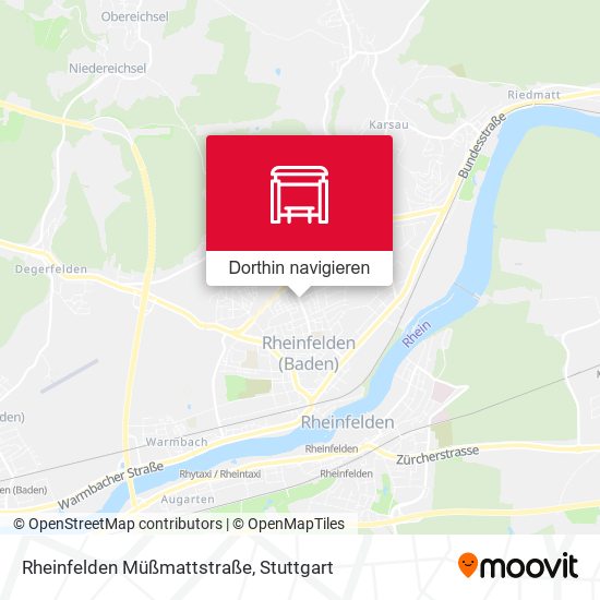 Rheinfelden Müßmattstraße Karte
