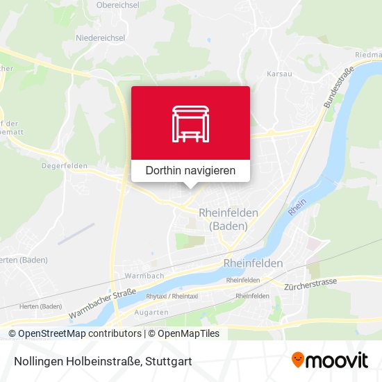 Nollingen Holbeinstraße Karte