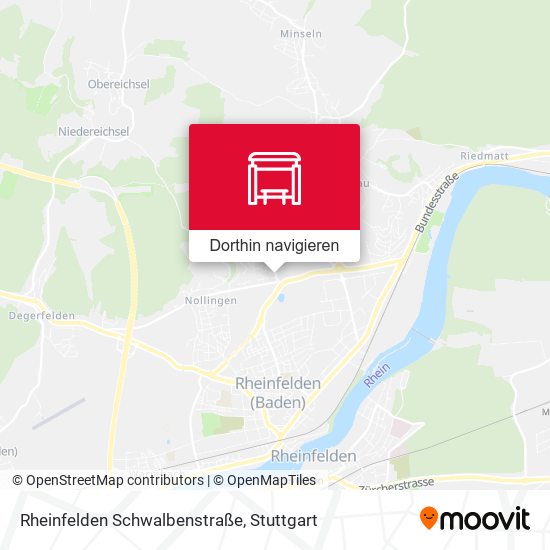 Rheinfelden Schwalbenstraße Karte