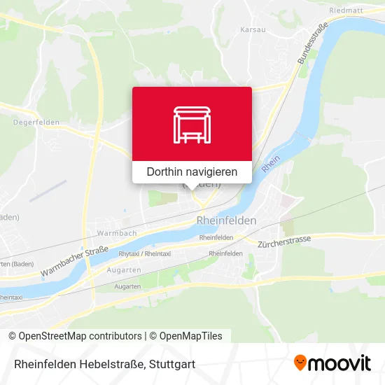 Rheinfelden Hebelstraße Karte