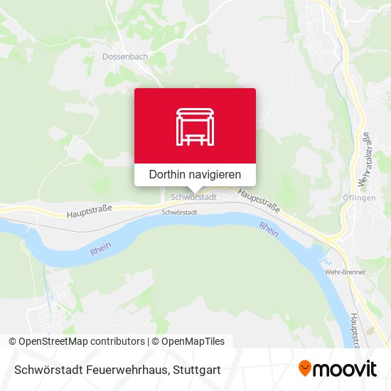 Schwörstadt Feuerwehrhaus Karte