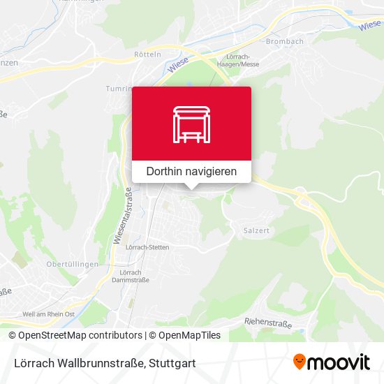 Lörrach Wallbrunnstraße Karte