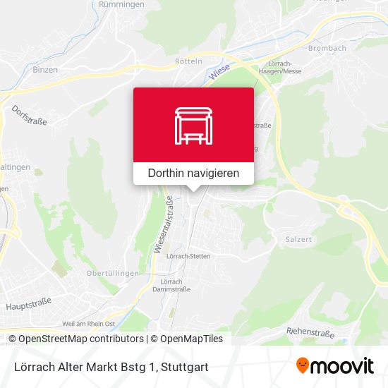 Lörrach Alter Markt Bstg 1 Karte