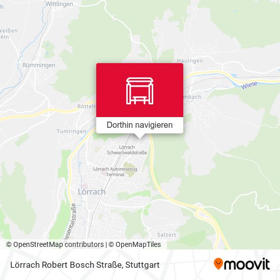 Lörrach Robert Bosch Straße Karte