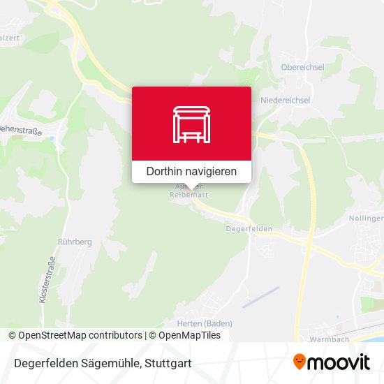 Degerfelden Sägemühle Karte