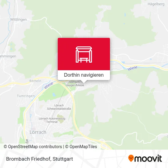 Brombach Friedhof Karte