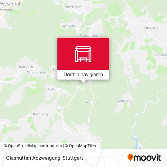 Glashütten Abzweigung Karte